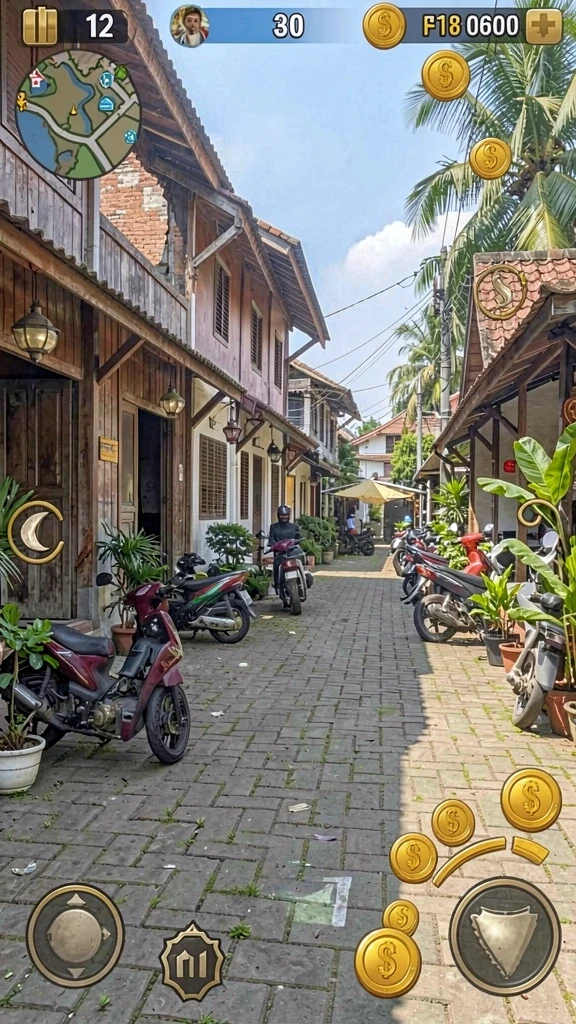 Menu permainan yang beragam dan mudah diakses.