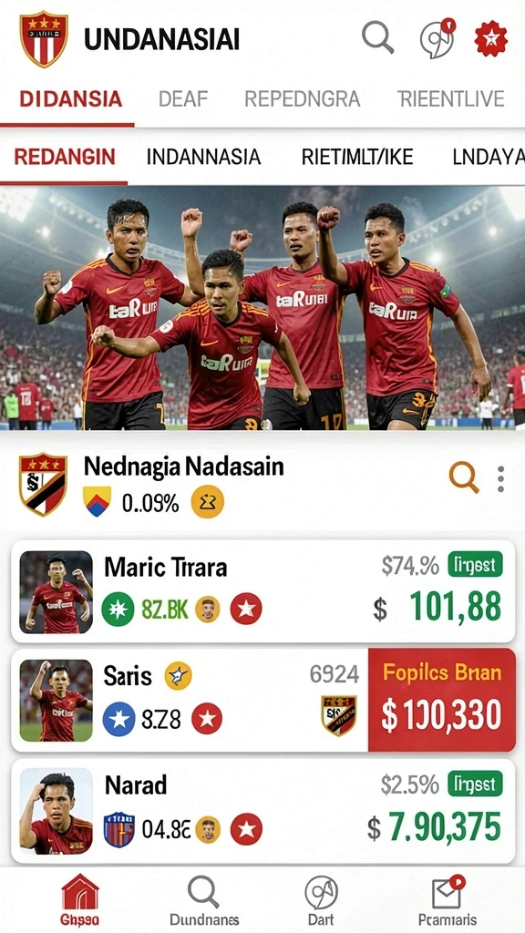 Screenshot menampilkan tampilan utama yang menarik dari aplikasi.