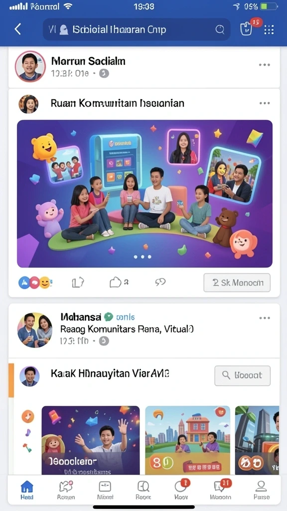 Tampilan utama dari aplikasi BIG77 yang menarik.