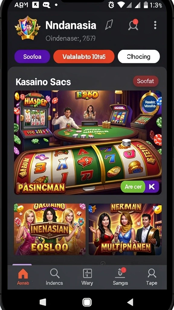 Aksi seru di dalam game dengan efek visual yang memukau.