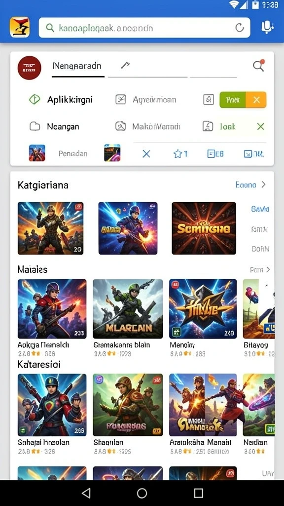 Tampilan antarmuka aplikasi yang menarik dan user-friendly.