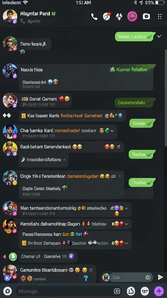 Fitur interaksi sosial yang menghubungkan pemain di seluruh dunia.