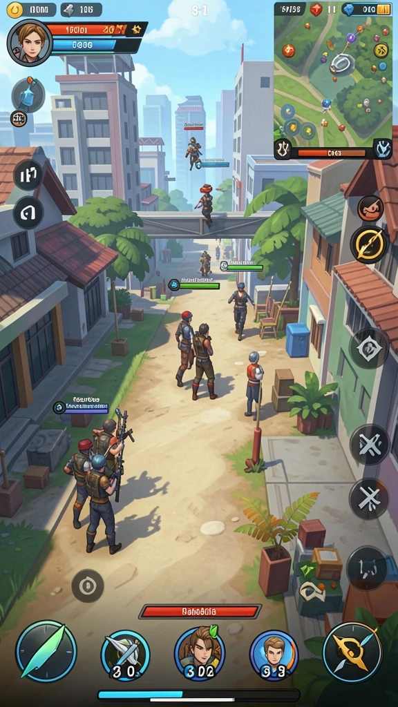 Aksi seru dalam mode permainan multiplayer.
