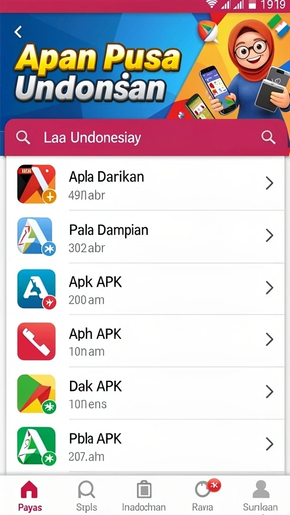 Tampilan utama yang menarik dan mudah dinavigasi.