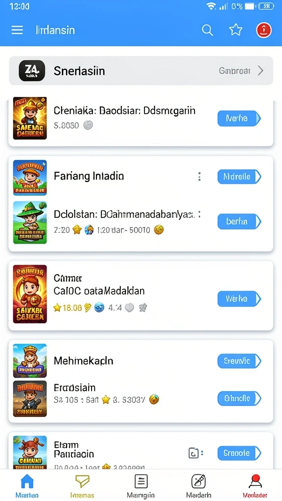 Tangkapan layar menampilkan karakter unik dalam permainan.