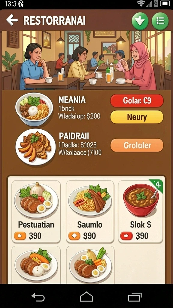 Fitur multiplayer yang memungkinkan permainan bersama teman.
