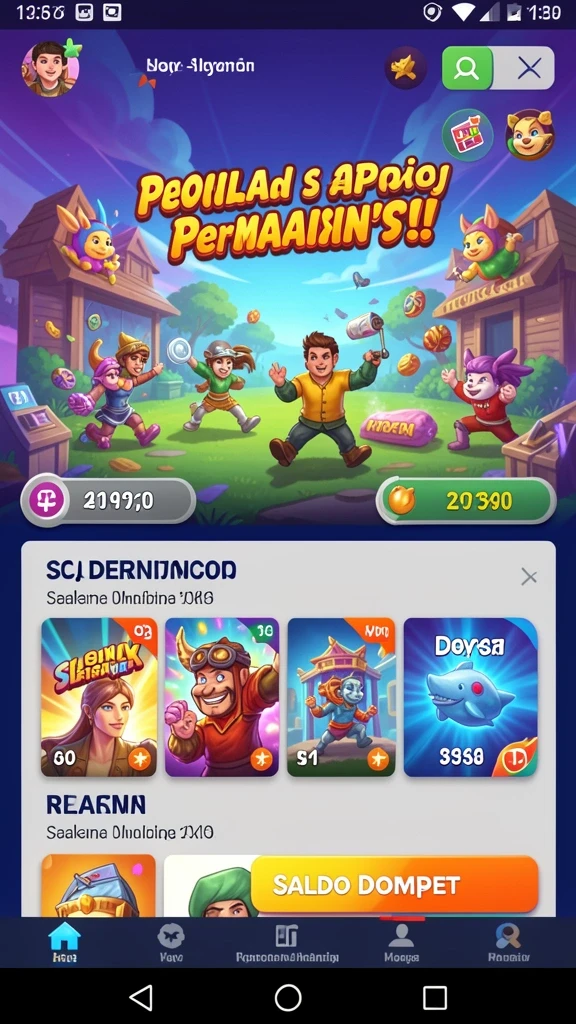 Tangkapan layar menampilkan tampilan menu utama HQTOTO.