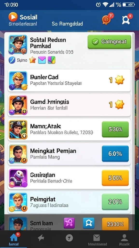 Antarmuka pengguna yang modern dan sederhana.
