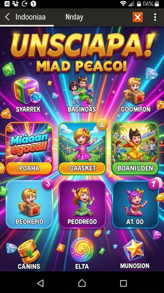 Tampilan awal game yang menarik.