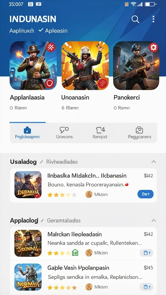 Pilihan permainan kartu yang beragam dan seru.