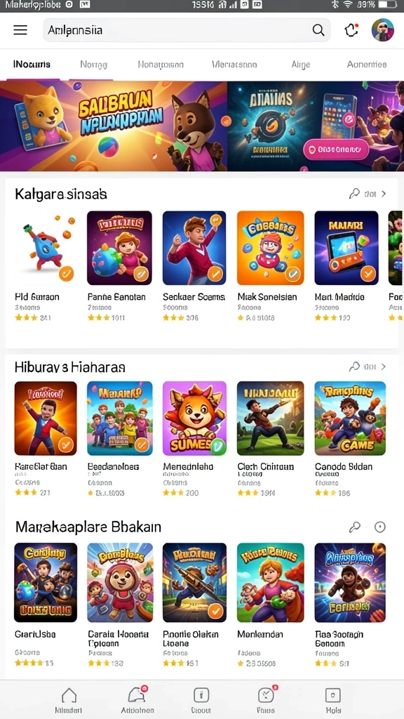 Karakter dengan desain unik dan karakteristik menarik.