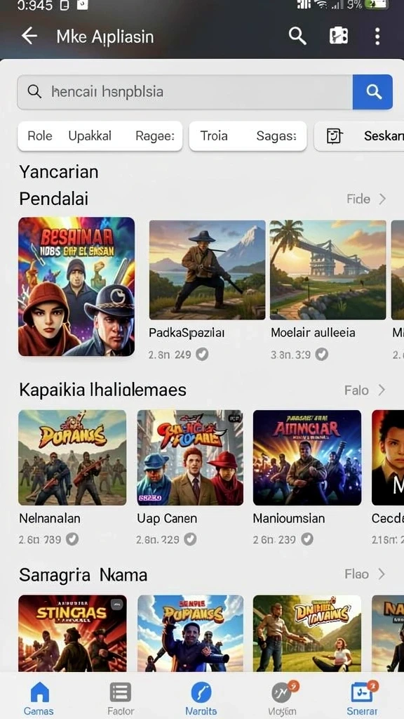 Fitur turnamen yang menegangkan dan seru.