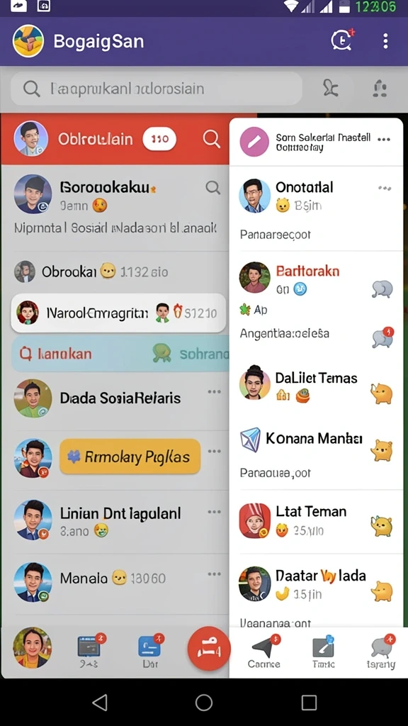 Karakter unik yang menambah keseruan dalam permainan.