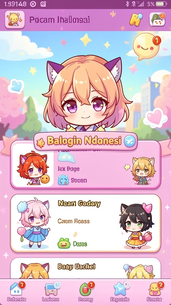 Tampilan awal game dengan grafis yang menawan.