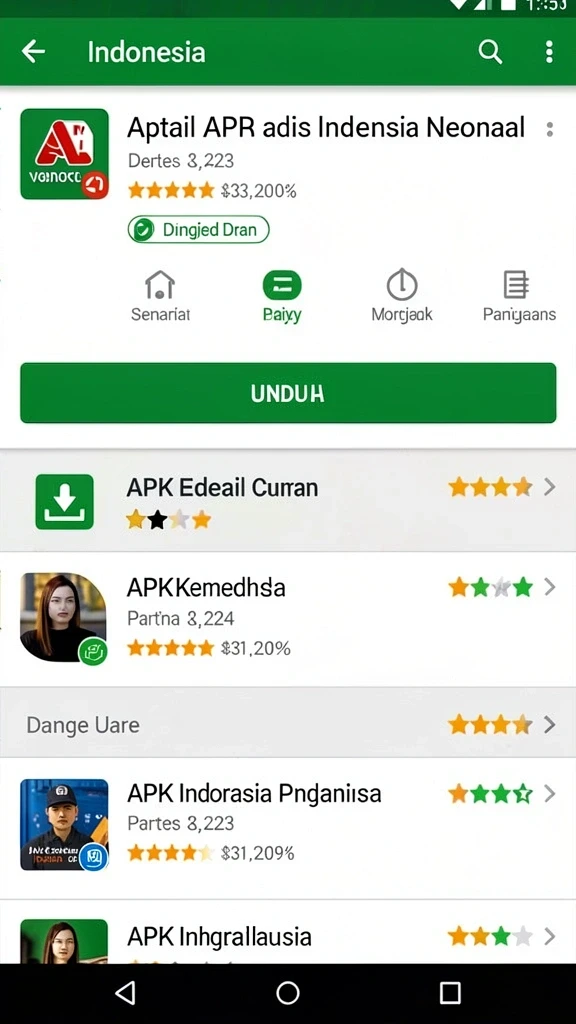 Tampilan karakter utama yang menawan.
