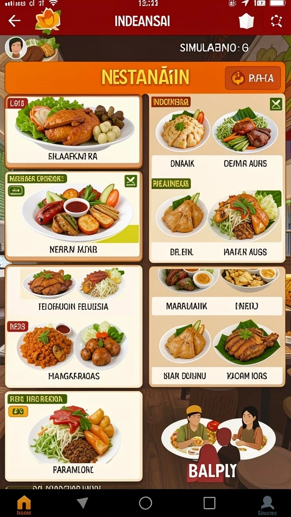 Tampilan awal permainan yang menarik.