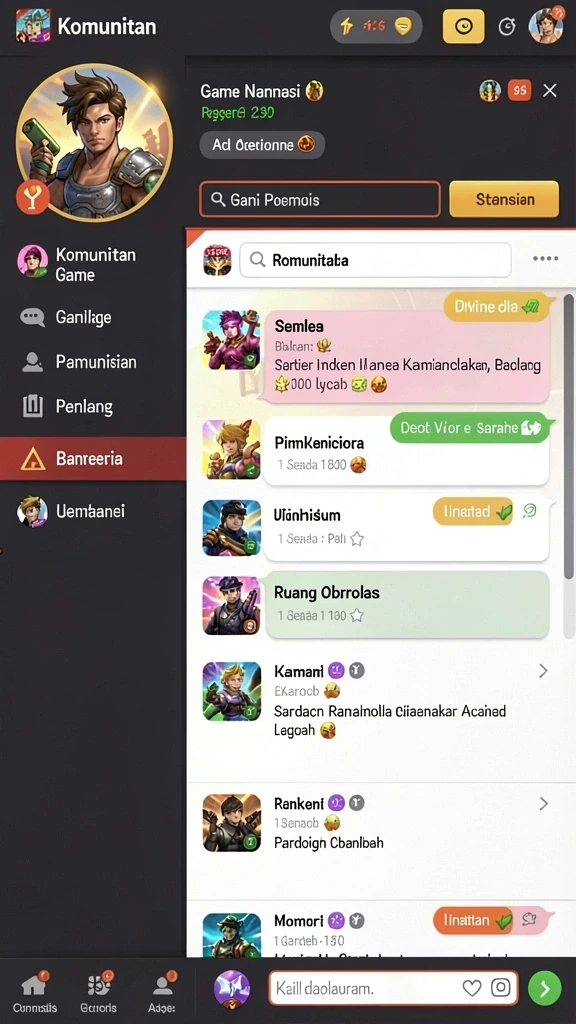 Karakter yang bisa disesuaikan sesuai keinginan pemain.