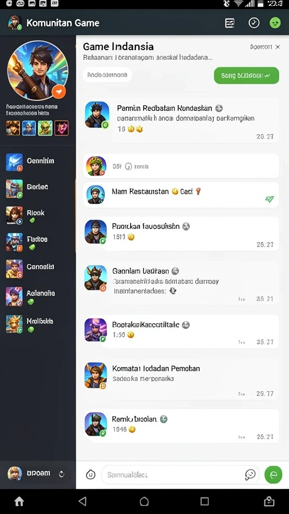 Tampilan awal aplikasi SERUBET yang menarik.