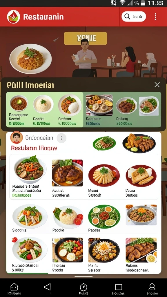 Tampilan antarmuka yang user-friendly.