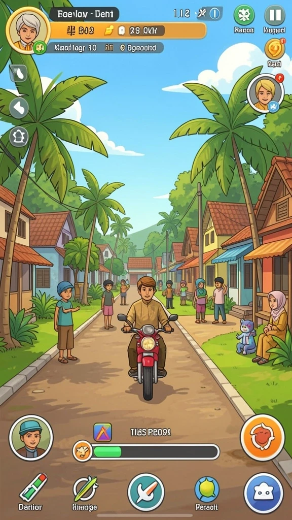 Tangkapan layar karakter dengan kemampuan unik.