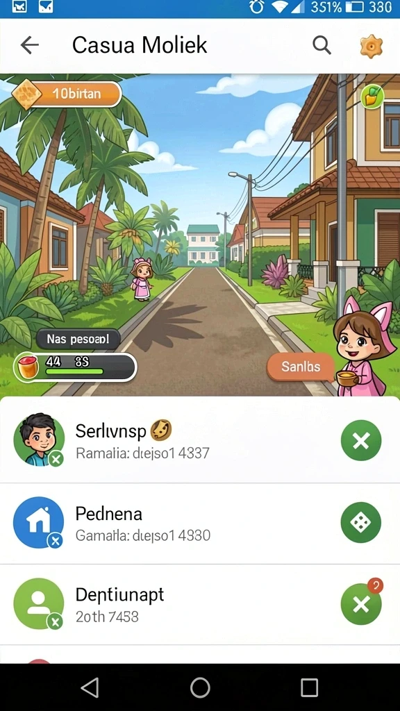 Tangkapan layar menunjukkan grafis yang memukau di dalam game.